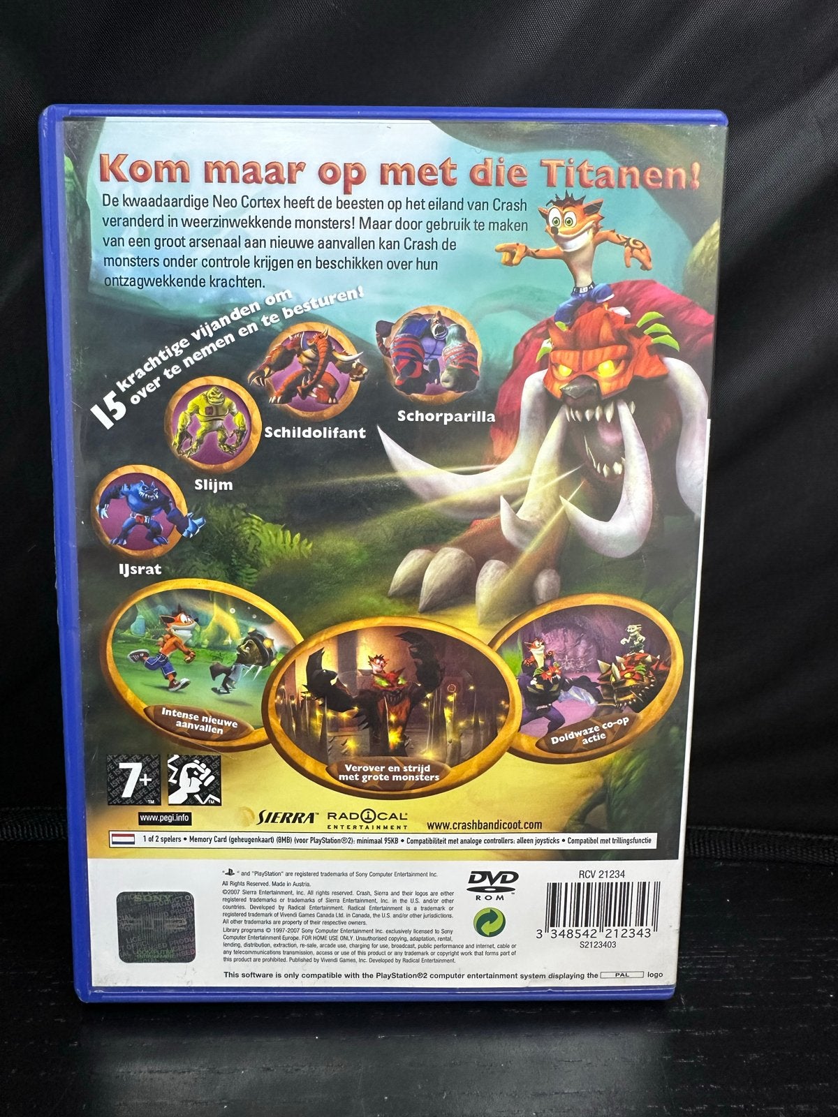 Crash of the Titans - PlayStation 2 (PS2), Spelcomputers en Games, Gebruikt, Verzenden, 1 speler, Eén computer