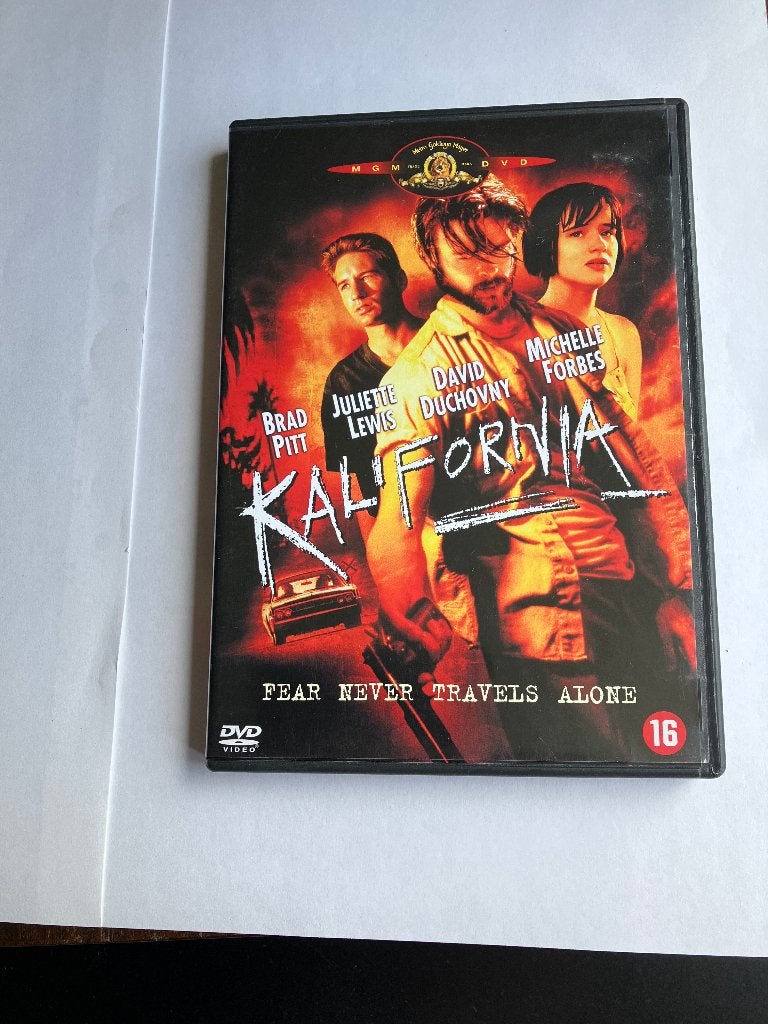 kalifornia dvd brad pitt david duchovny, Alle leeftijden, Ophalen of Verzenden, Zo goed als nieuw, Romantische komedie