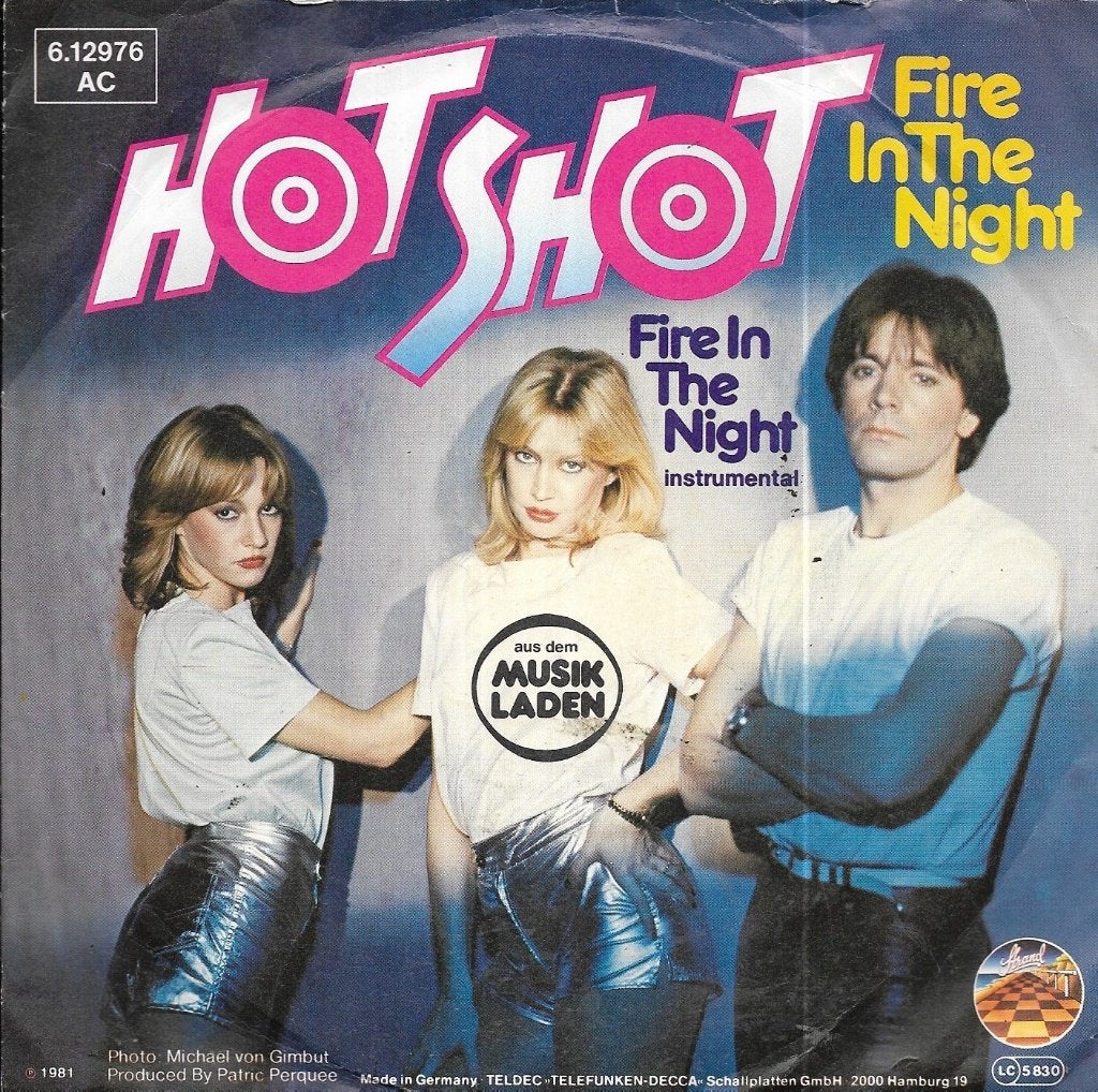 Hot Shot-Fire in the night, Gebruikt, 7 inch, Pop, Fotohoes