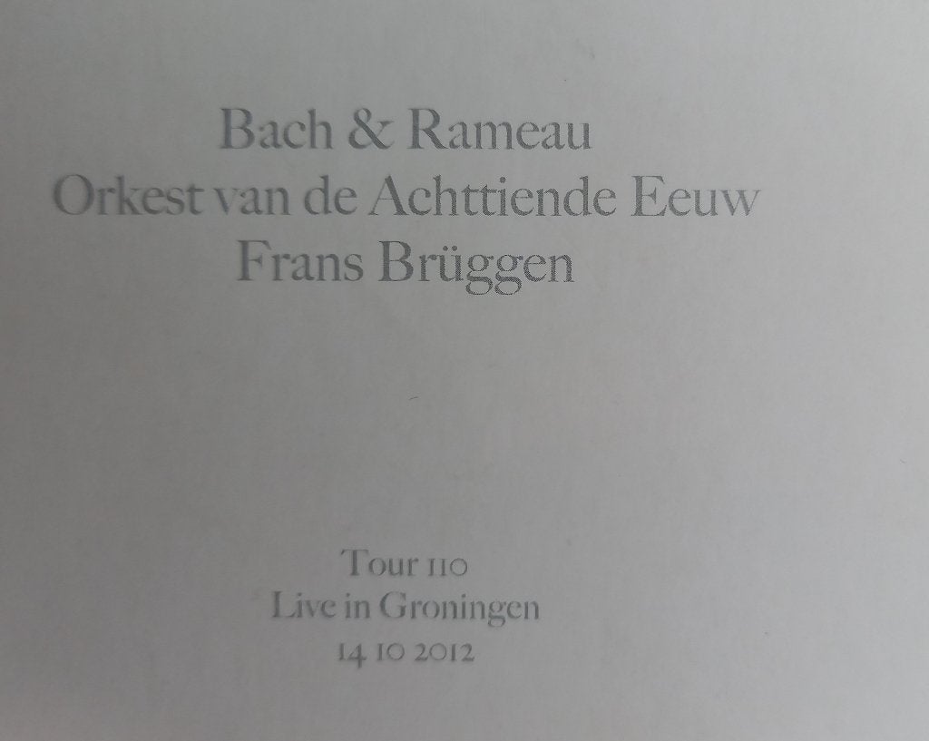 Bach & Rameau - Orkest van de Achttiende Eeuw - Dubbel Cd-, Ophalen of Verzenden, Modernisme tot heden, Zo goed als nieuw, Overige typen