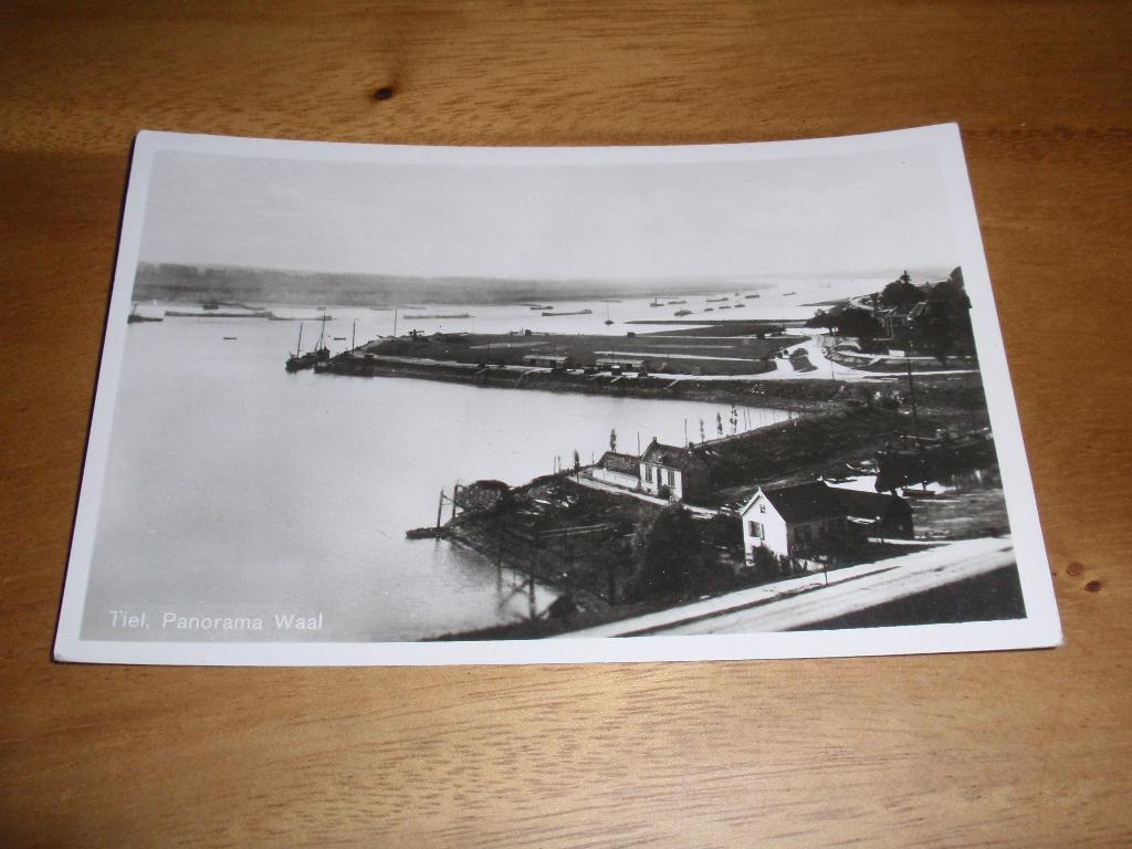 (Gebreken ) Tiel Panorama Waal, Verzenden, 1940 tot 1960, Gelopen, Gelderland