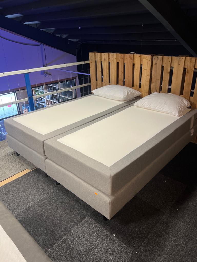 Prachtige grijze hardbox 180x200, Verzenden, Nvt, 180 cm, 200 cm