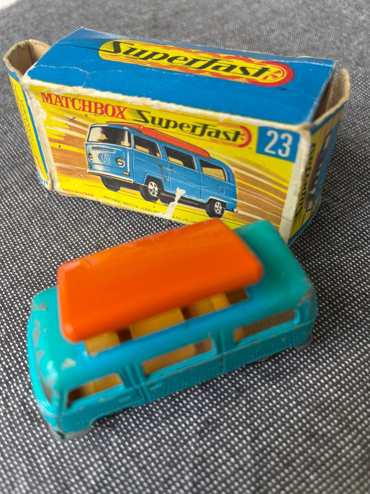Matchbox Superfast 23 Volkswagen Camper T2 met doosje, Ophalen, Gebruikt, Overige typen