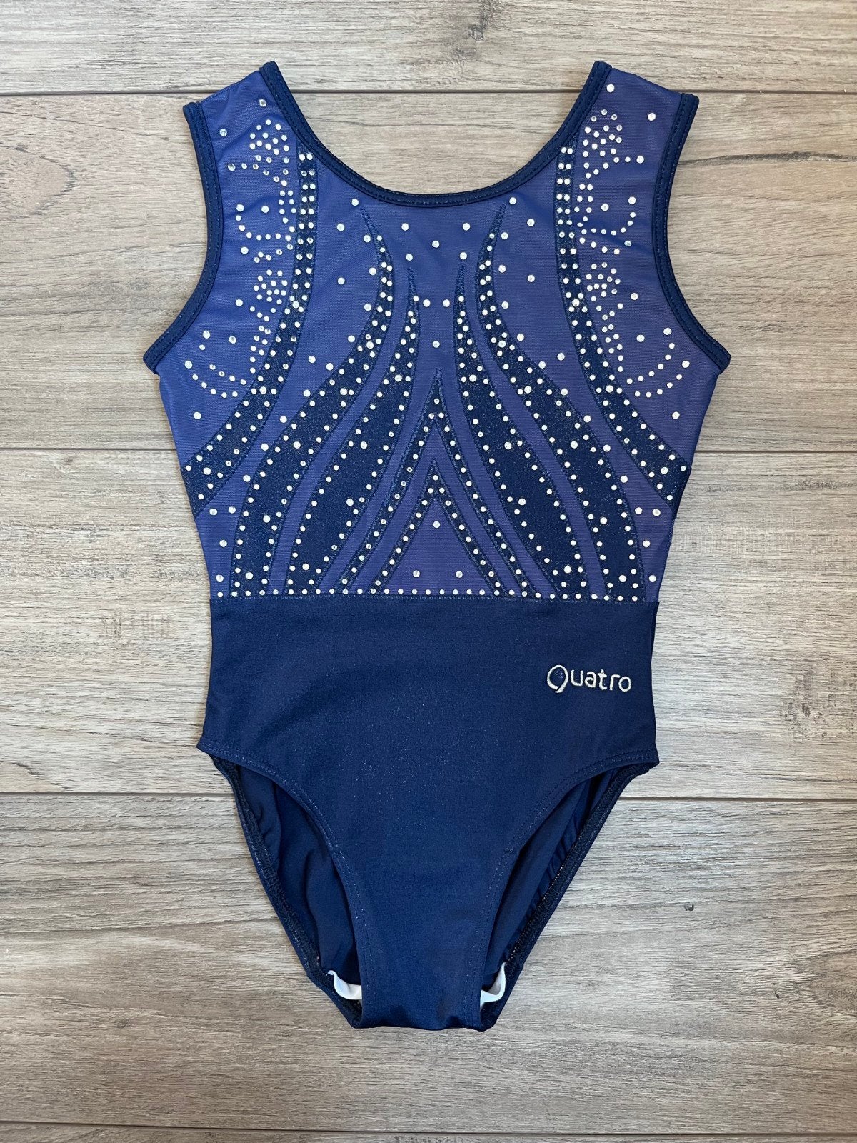 Turnpakje Quatro blauw - maat 134/140 (CLA), Gebruikt, Kindermaat 122 t/m 140, Turnpak(je), Verzenden