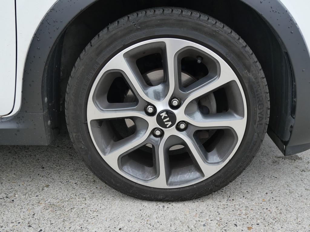 Kia Picanto 1.0 T-GDI X-LINE | LEER | NAVIGATIE | CAMERA | 1, Auto's, Kia, 101 pk, Gebruikt, 920 kg, Wit