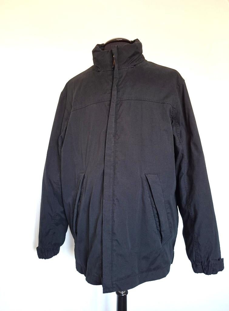 Aigle - mooie zwarte outdoor jas met fleece binnenkant - XXL, Kleding | Heren, Aigle, Verzenden, Zwart, Maat 56/58 (XL)