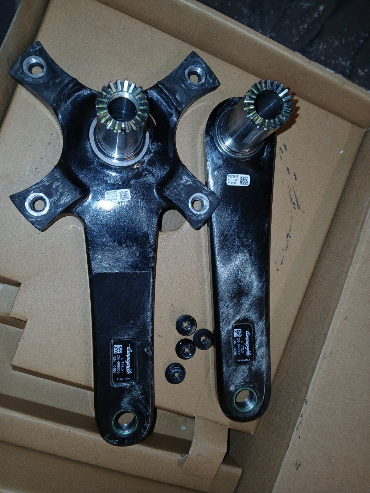 Campagnolo Ekar Crankstel 13-speed 172,5, Crankstel of Pedalen, Gebruikt, Campagnolo, Ophalen of Verzenden