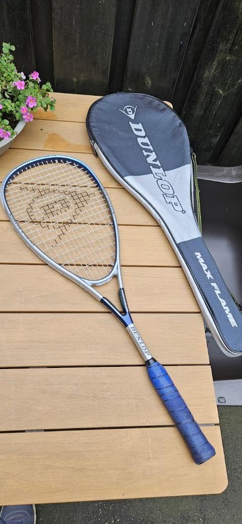 Dunlop Max flame squashracket oversize head 500, Ophalen of Verzenden, Racket(s)