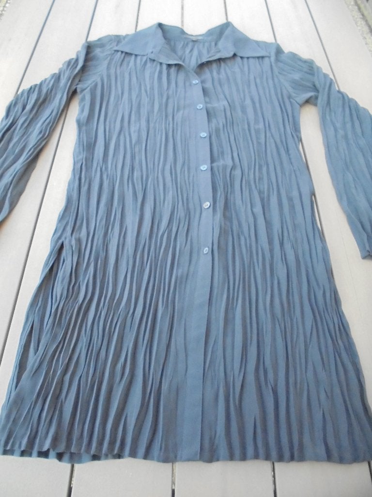 Grijze plisee blouse VERO MODA, Kleding | Dames, Blouses en Tunieken, Vero Moda, Maat 42/44 (L), Ophalen of Verzenden, Zo goed als nieuw