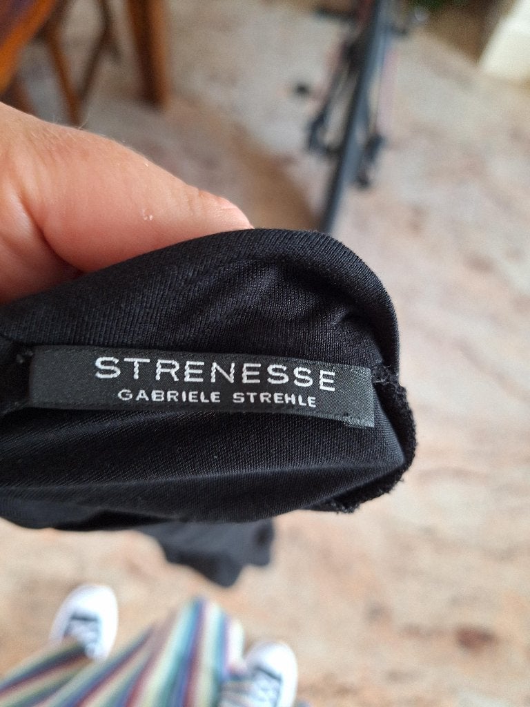 Strenesse Gabriele Strehle mooie top 34 XS, Kleding | Dames, Strenesse, Verzenden, Zwart, Zo goed als nieuw