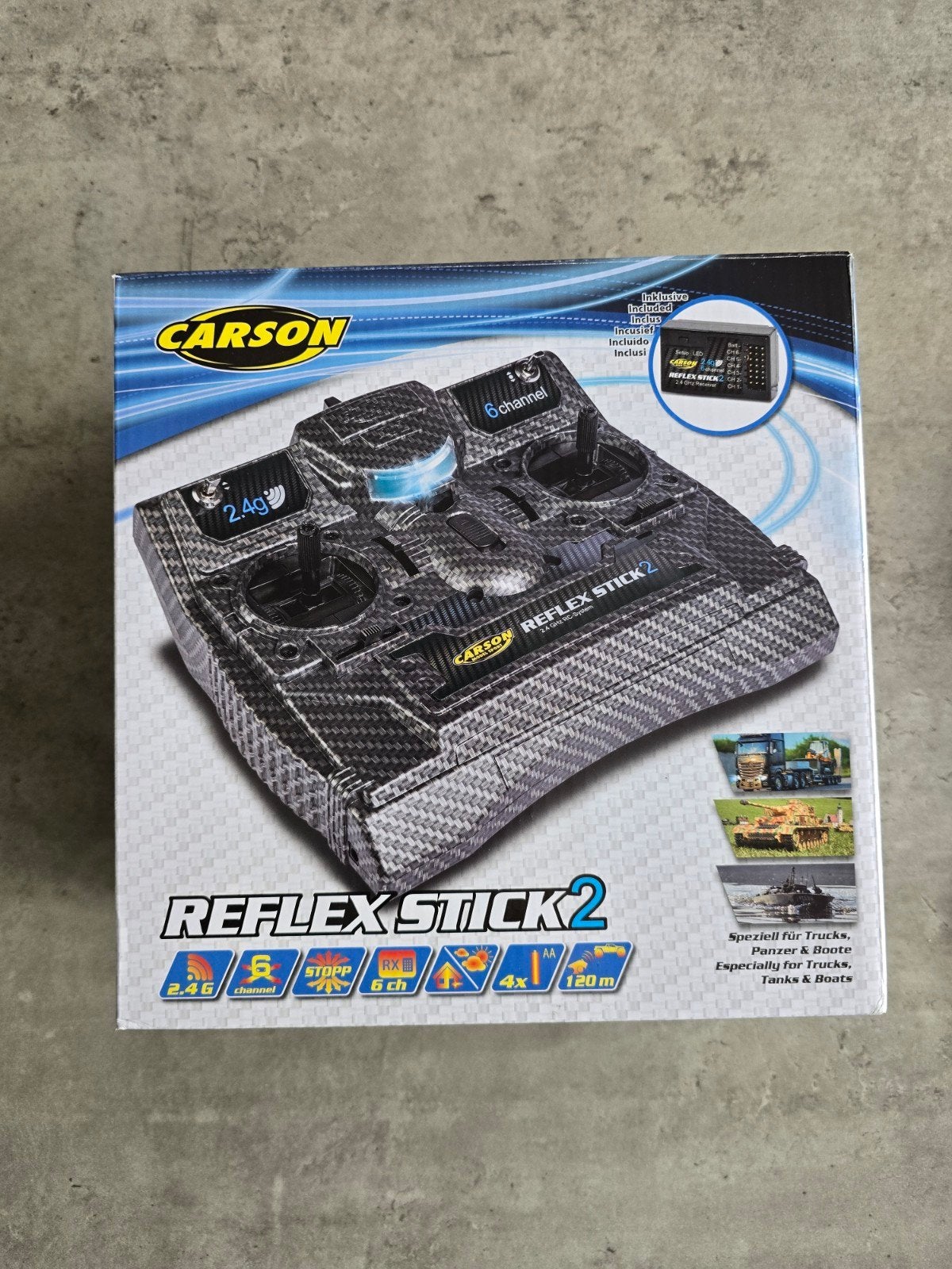 Carson Reflex Stick 2.4Ghz 6-kanaals afstandsbediening, Ophalen of Verzenden, Nieuw, Overige typen, Overige merken