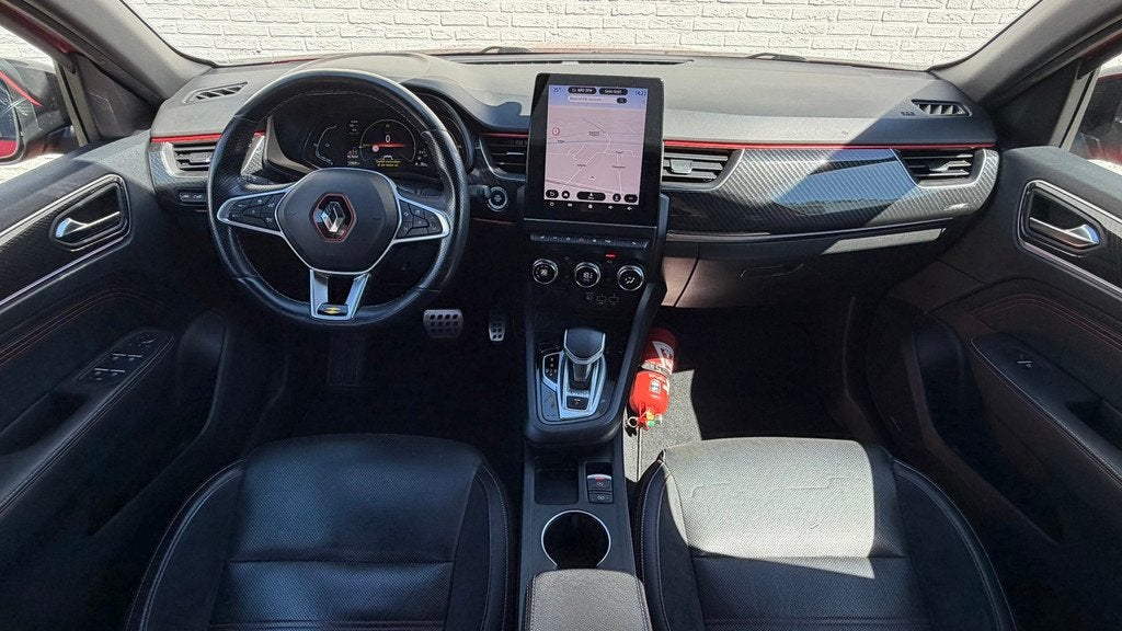 Renault Arkana 1.6 E-Tech Hybrid R.S. Line Camera + PDC Stoe, Gebruikt, Euro 6, 4 cilinders, Leder en Stof