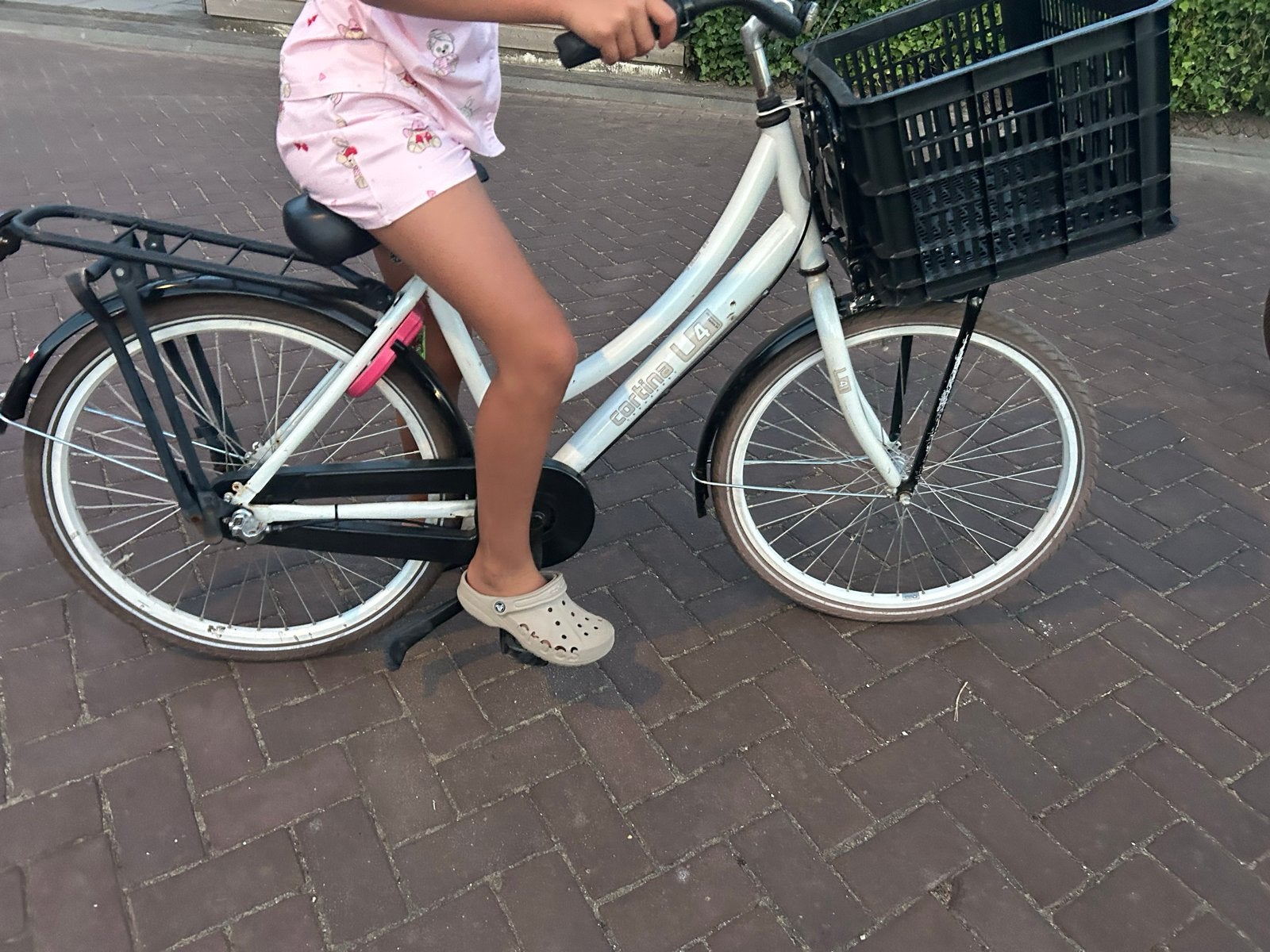 Cortina L4 Meisjesfiets - 24 inch - Wit, Ophalen, Terugtraprem, Handrem, Gebruikt