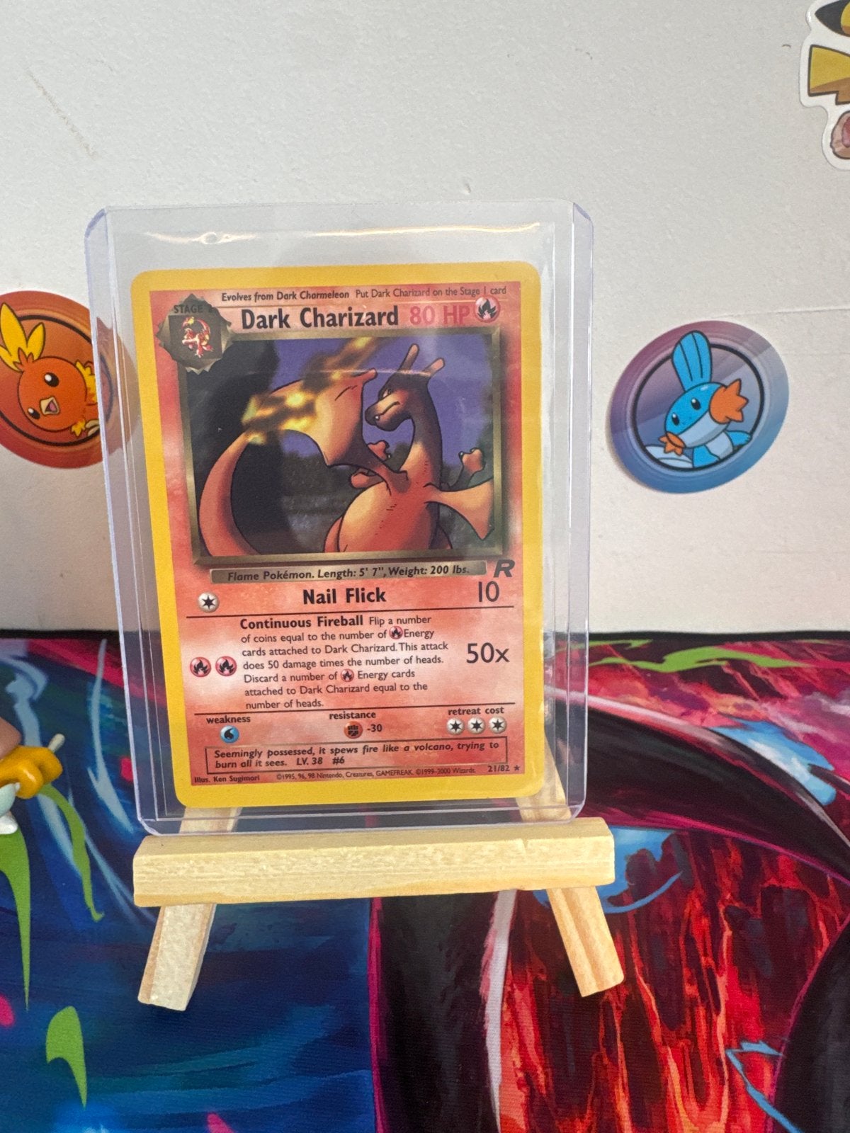 Dark Charizard, Hobby en Vrije tijd, Verzamelkaartspellen | Pokémon, Ophalen of Verzenden, Zo goed als nieuw, Losse kaart