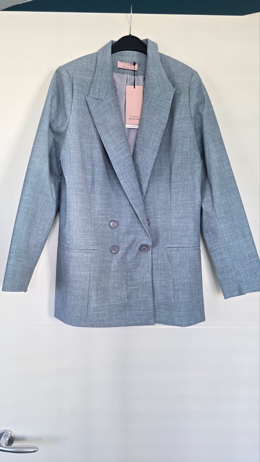 Studio Anneloes Blazer Grijsblauw Maat M, Ophalen of Verzenden