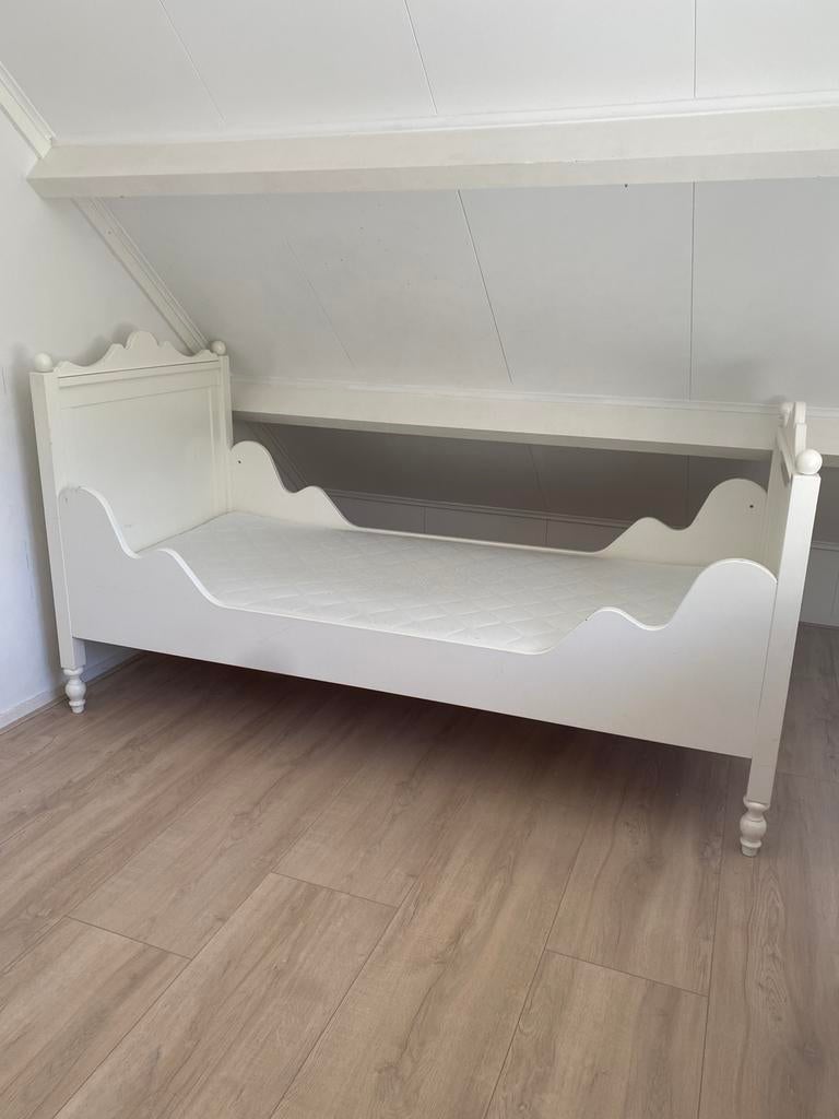 Bopita Belle bed wit 90 x 200 cm., Kinderen en Baby's, Kinderkamer | Bedden, 85 tot 100 cm, Gebruikt, 180 cm of meer, Ophalen