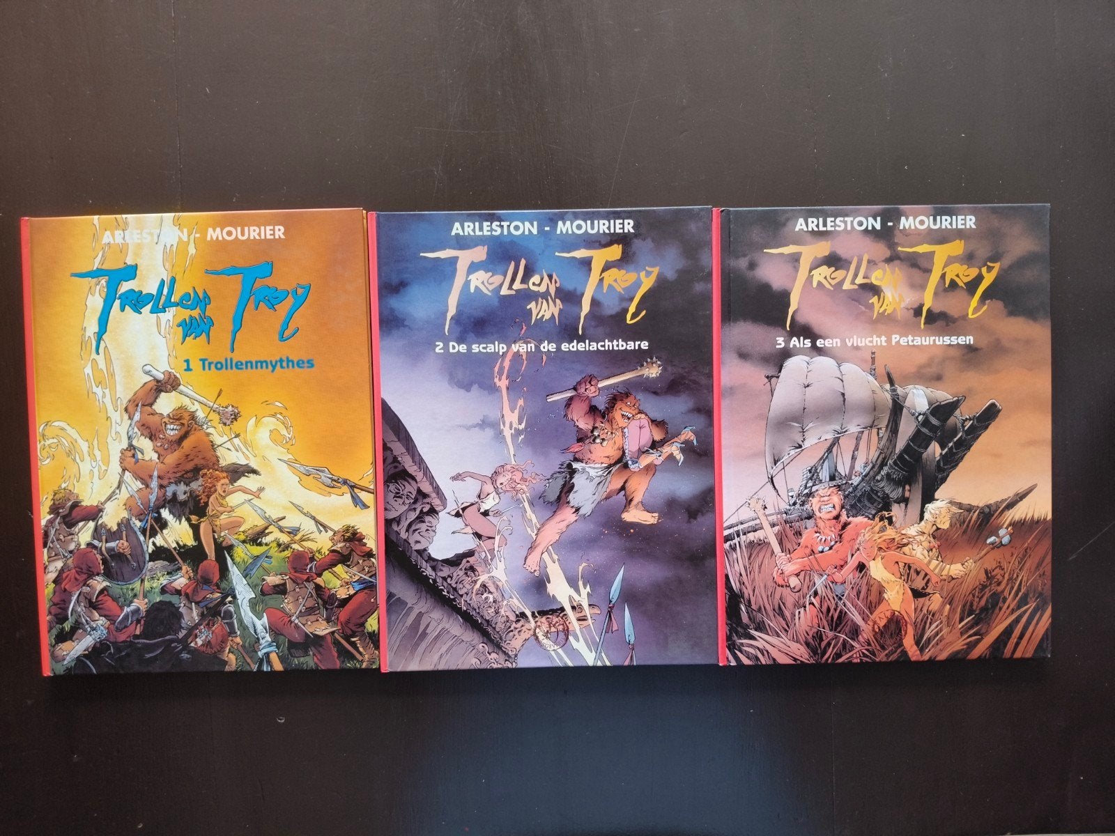 Trollen van Troy. Eerste 3 delen., Boeken, Meerdere stripboeken, Ophalen of Verzenden, Gelezen