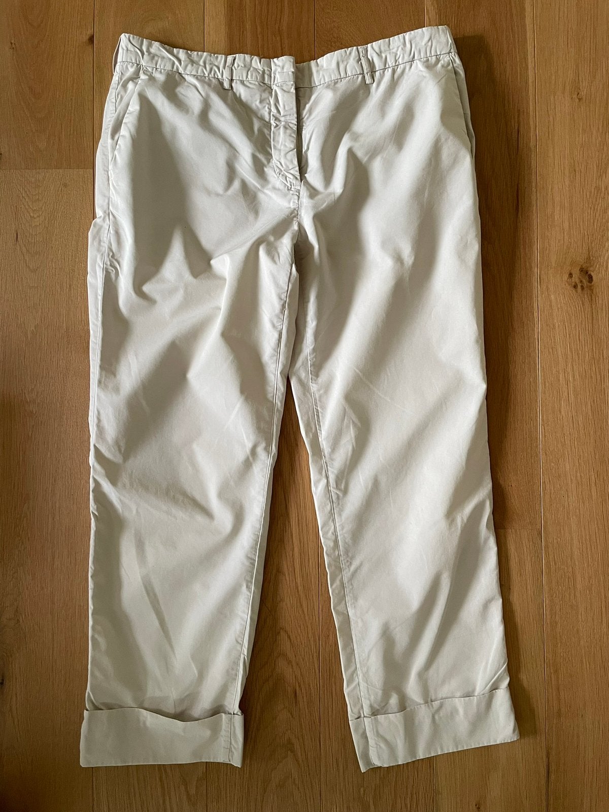 Sportief crèmewit poplin broekje Sofie d’Hoore, maat 42, Beige, Maat 42/44 (L), Ophalen of Verzenden, Zo goed als nieuw