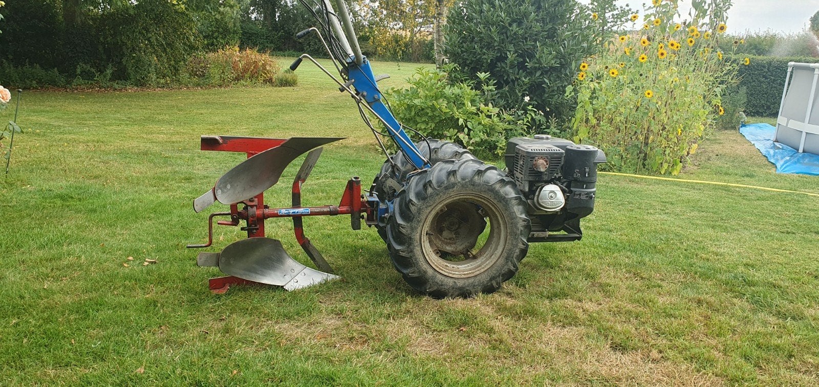 Bourguignon wentelploeg voor handtractor/motoculteur, Ophalen of Verzenden, Zo goed als nieuw, Overige soorten, Bourguignon