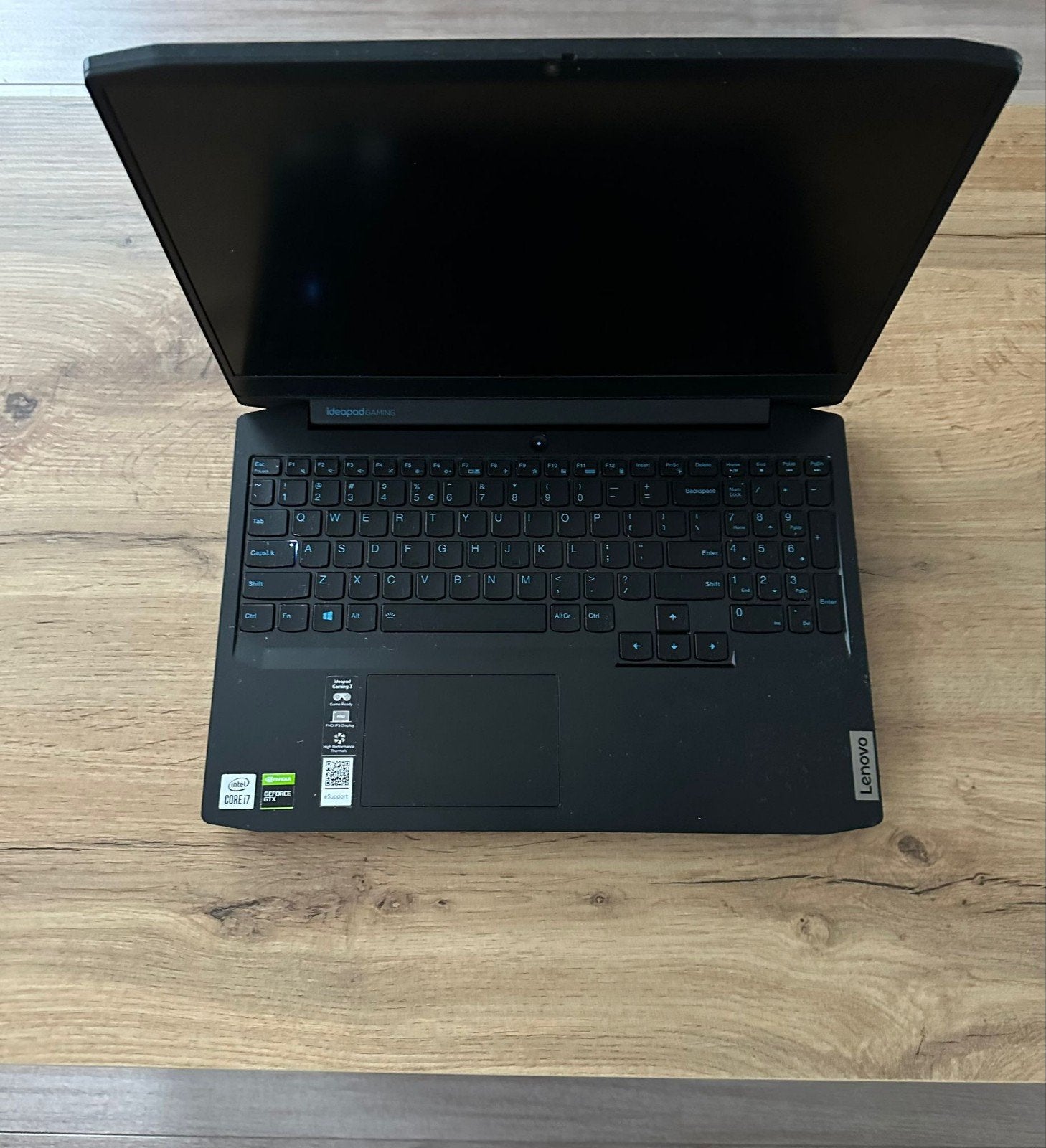 Lenovo IdeaPad Gaming 3 - i7-10750H, 16GB RAM, GTX 1650, Gebruikt, Met videokaart, 2 tot 3 Ghz, Intel(R) Core(TM) i7-10750H CPU @ 2.60GHz