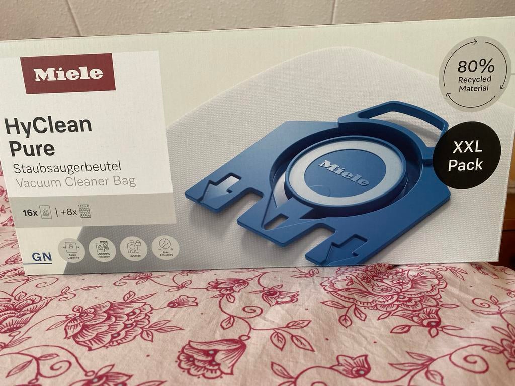 Miele HyClean Pure GN Stofzuigerzakken XXL Pack met filters, Witgoed en Apparatuur, Stofzuigers, Nieuw, Sledestofzuiger, Miele
