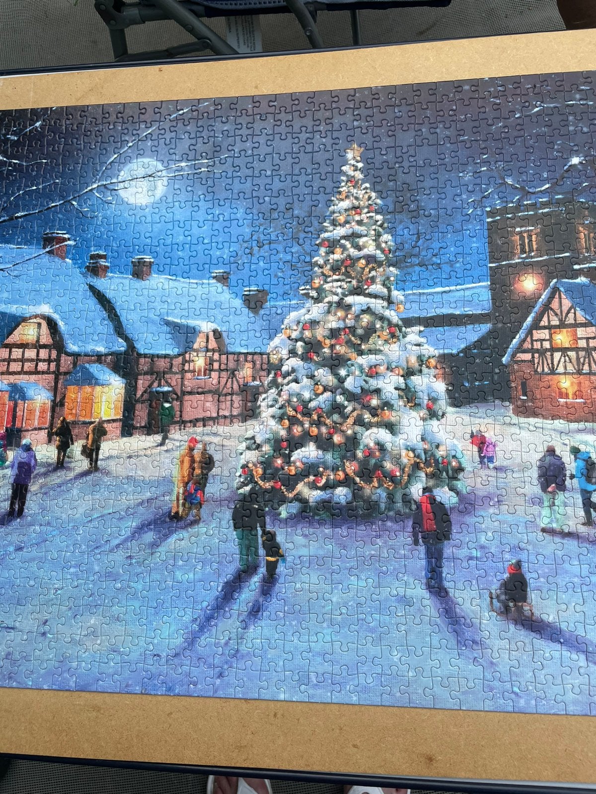 Kerstpuzzel, Ophalen of Verzenden, Zo goed als nieuw
