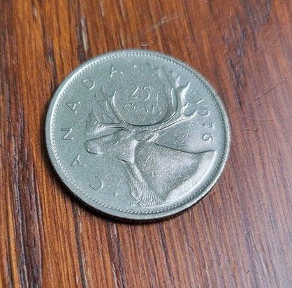Canadese 25 cent munt 1973 - Koningin Elizabeth II, Ophalen of Verzenden, Losse munt