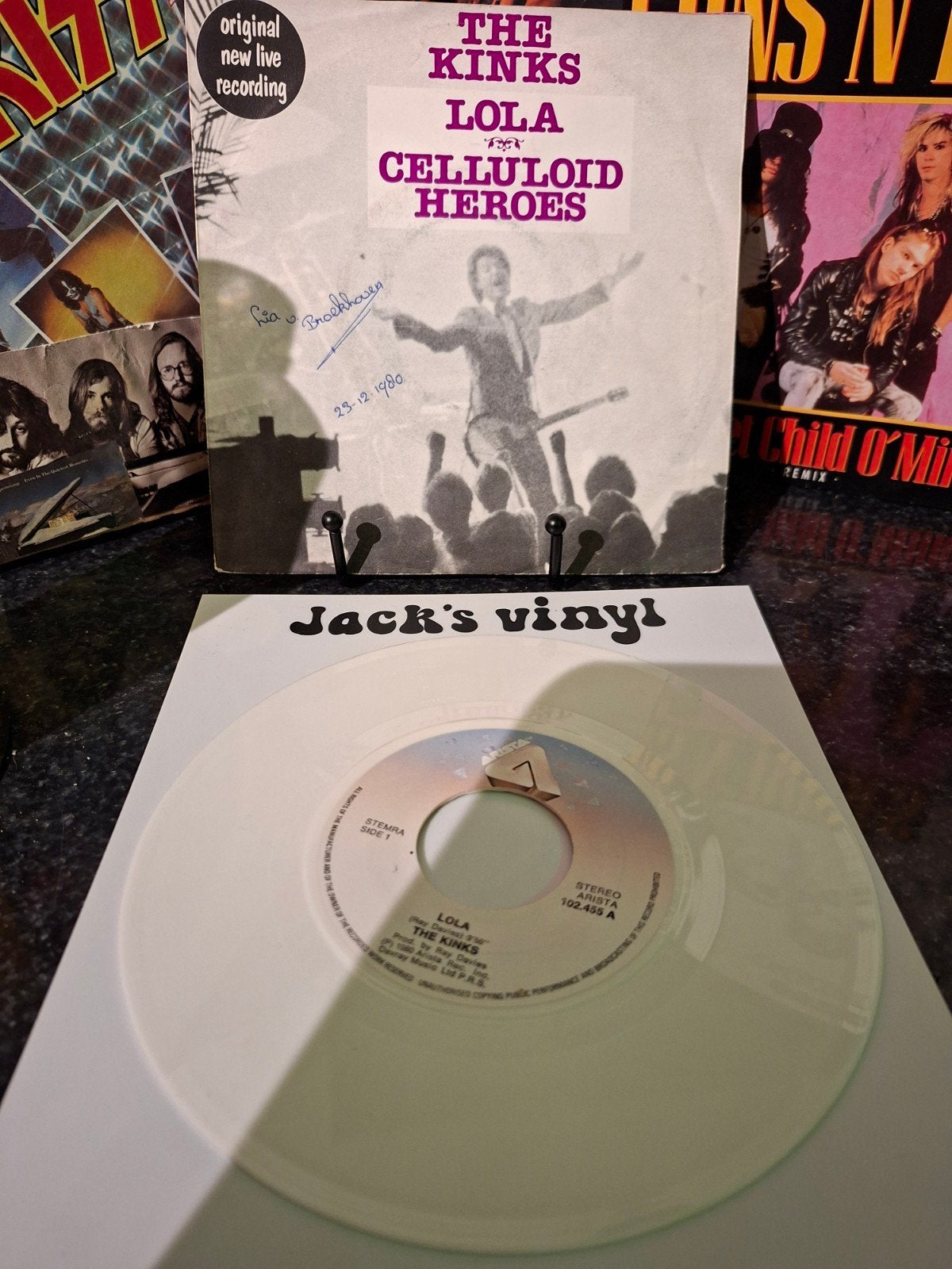 The Kinks - Lola / Celluloid Heroes (Live) - 7 inch 1980, Gebruikt, 7 inch, Ophalen of Verzenden, Fotohoes