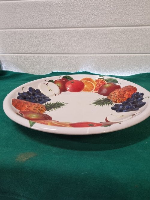 Fruitschaal met afbeeldingen fruit kunststof, Ophalen of Verzenden, 'T Olde Gre-j, Info@toldegrej.nl, Endepoelstraat 20f Didam