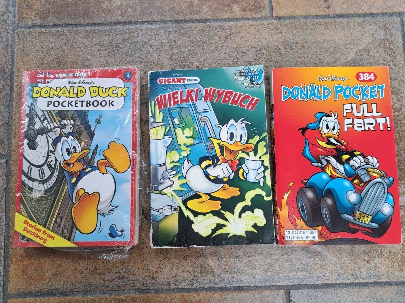 3 Donald Duck pockets in vreemde talen, Meerdere stripboeken, Ophalen of Verzenden, Zo goed als nieuw