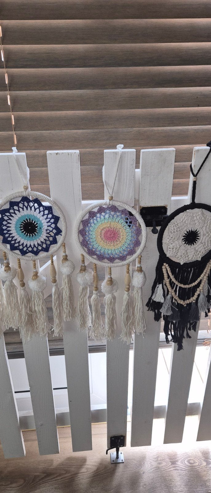 Handgemaakte Dromenvanger uit Bali - 50 cm, Meerkleurig, Boho, Nieuw, Ophalen of Verzenden