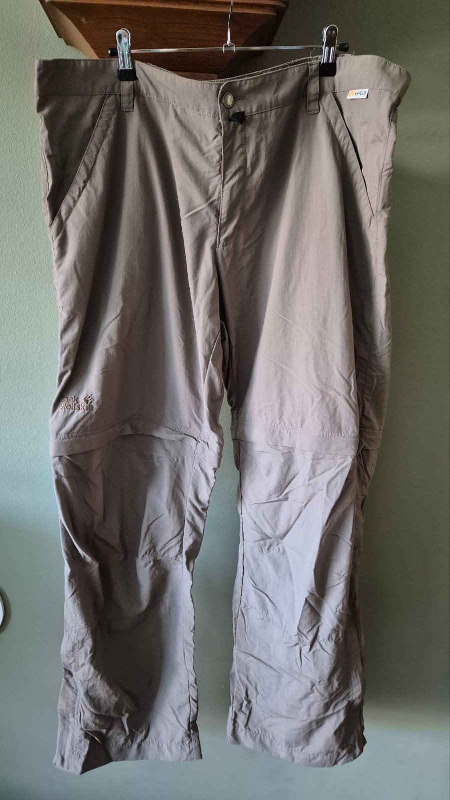 Jack Wolfskin zgan outdoor broek afritsbaar mt 40/ 34 bruin, Bruin, Maat 56/58 (XL), Ophalen of Verzenden, Zo goed als nieuw