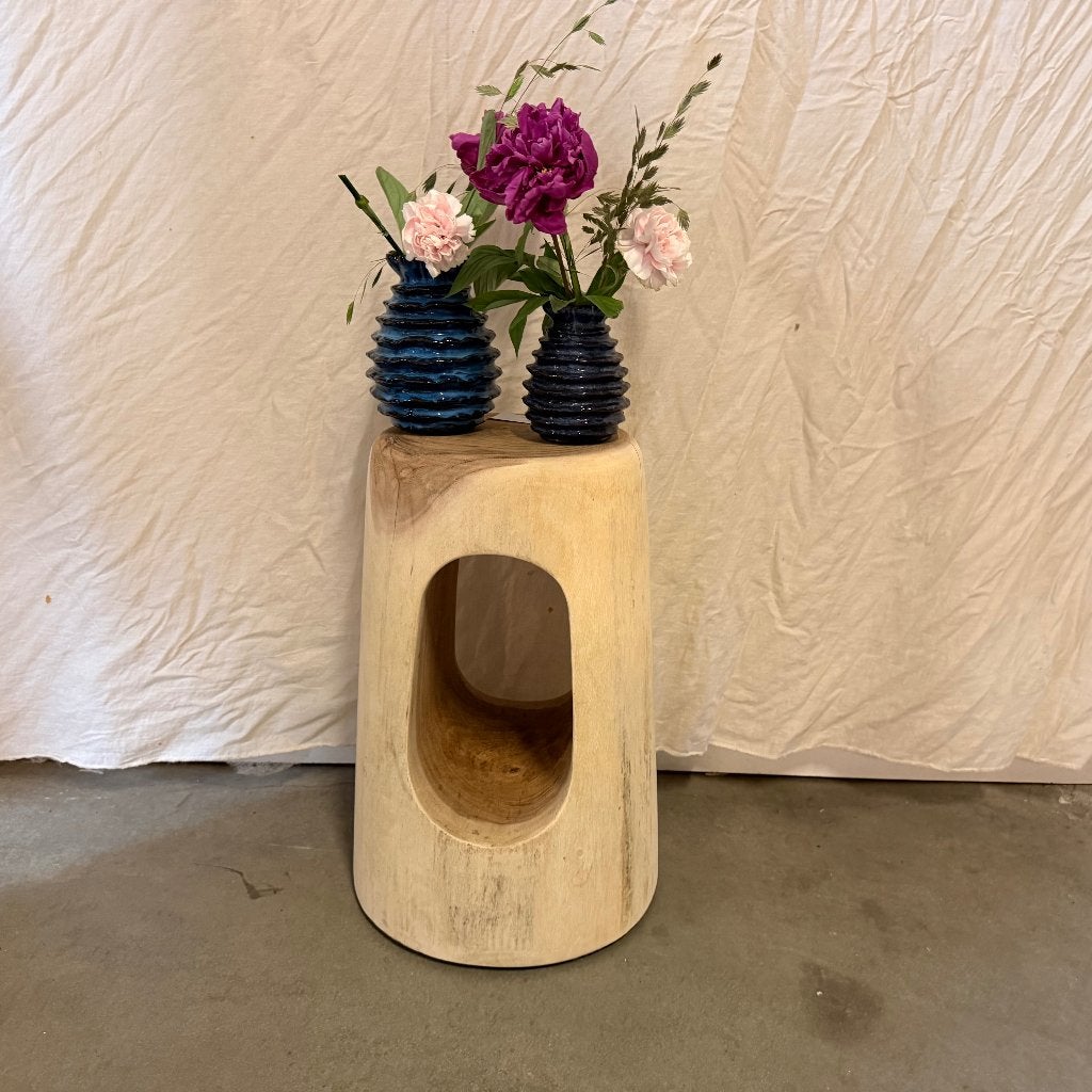 houten krukje massief suarhout - 30 x 30 cm - Gratis bezorgd, TTM Wonen, Meubels – (Perzische) Tapijten en Woonaccessoires, Taag 63, 2491 CS, Den Haag (Forepark)