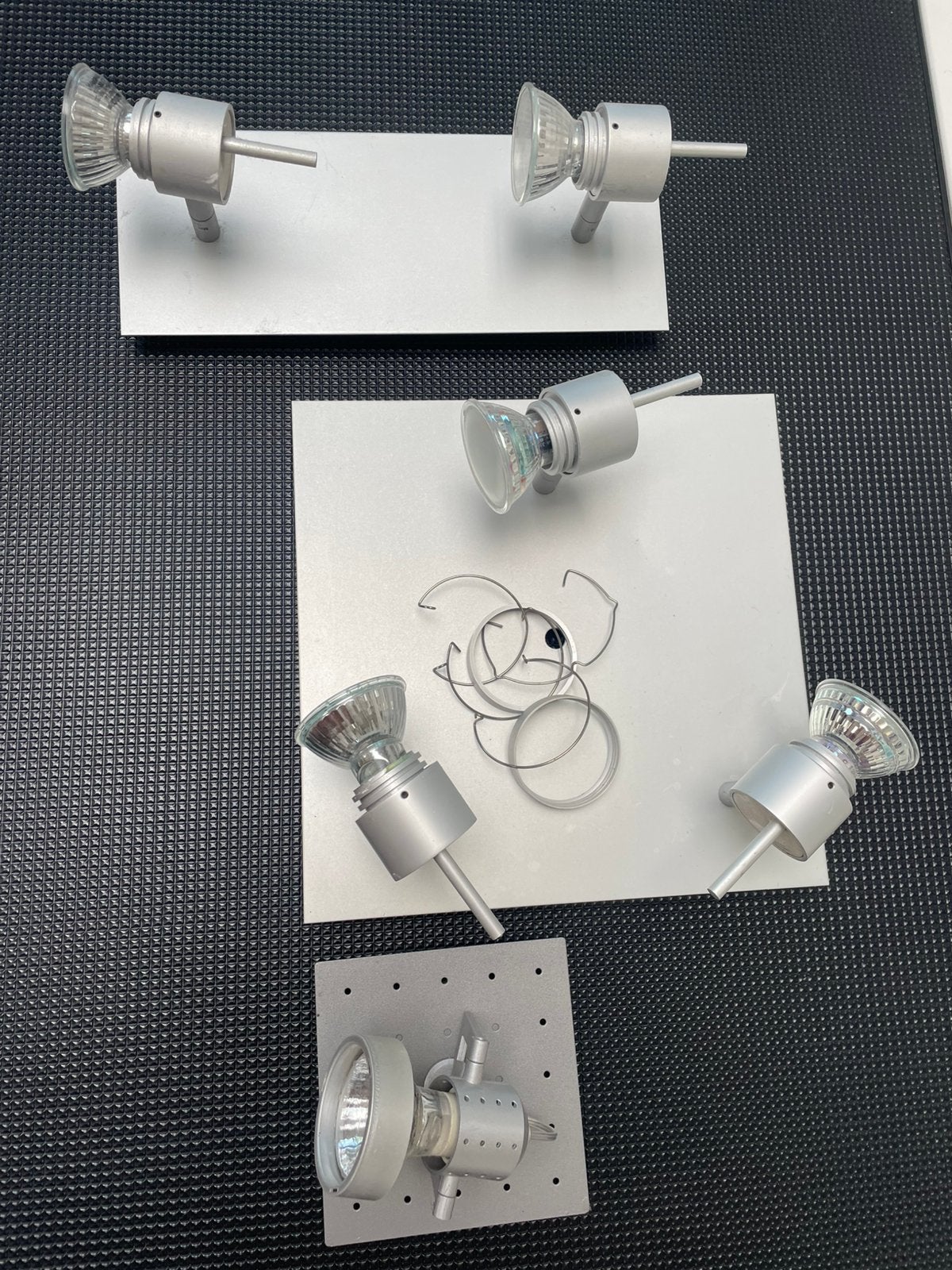 Aluminium spotjes plafondlamp, Ophalen of Verzenden, Gebruikt