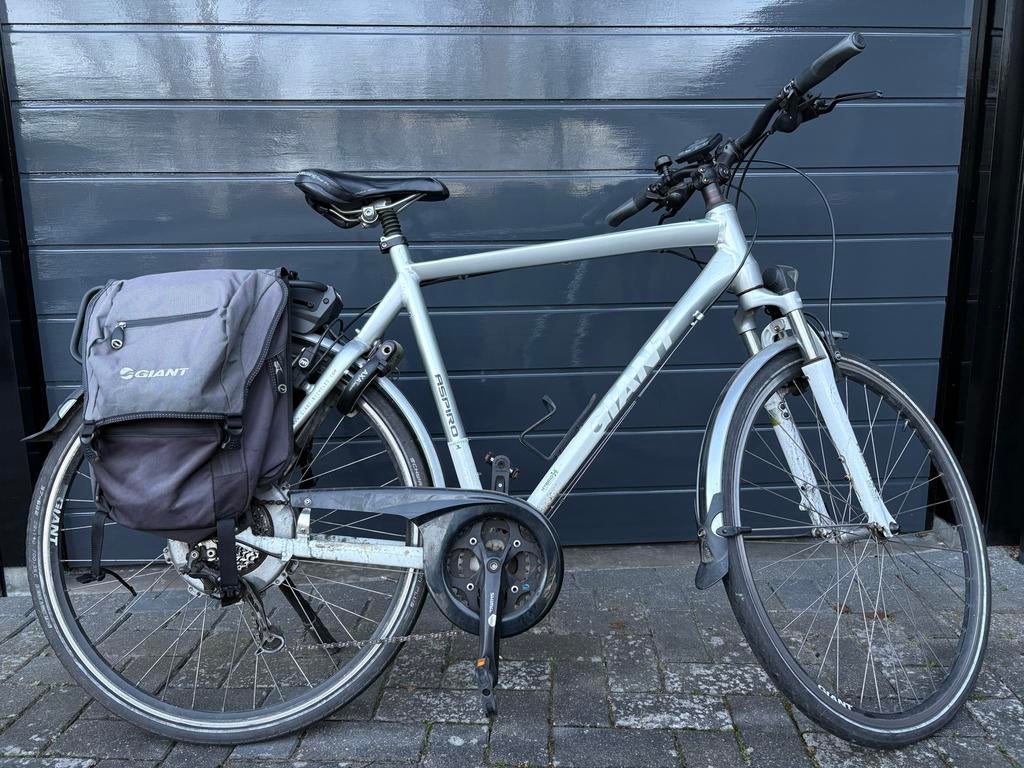 Gebruikte Giant Aspiro XL elektrische fiets met 2 batterijen, Ophalen, Gebruikt, Giant, 59 cm of meer