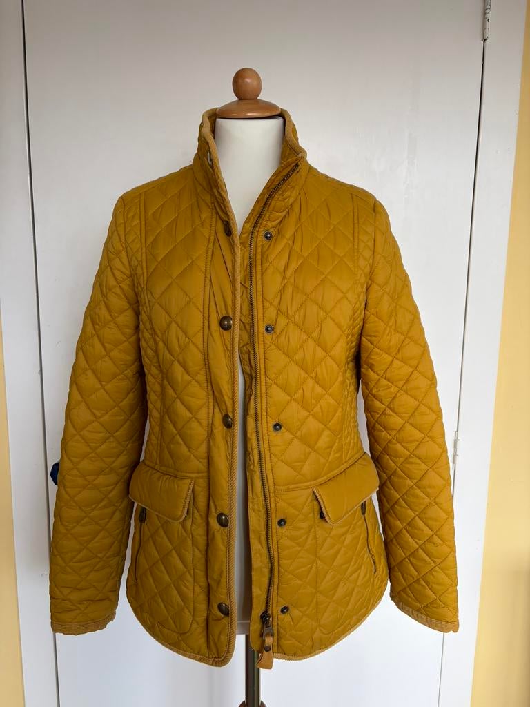 Joules Quilted mostergele jas. Maat M., Ophalen of Verzenden, Zo goed als nieuw, Maat 38/40 (M), Geel