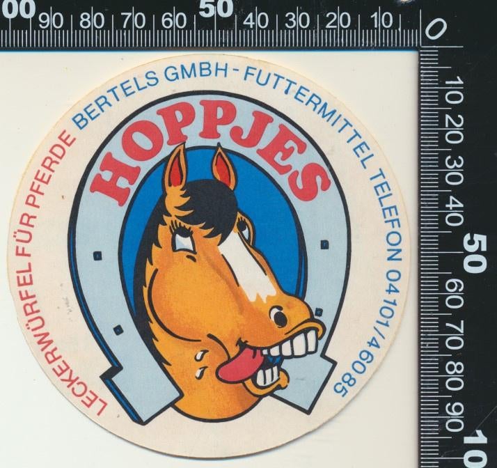 Sticker: Bertels - Hoppjes, Ophalen of Verzenden, Zo goed als nieuw, Bedrijf of Vereniging