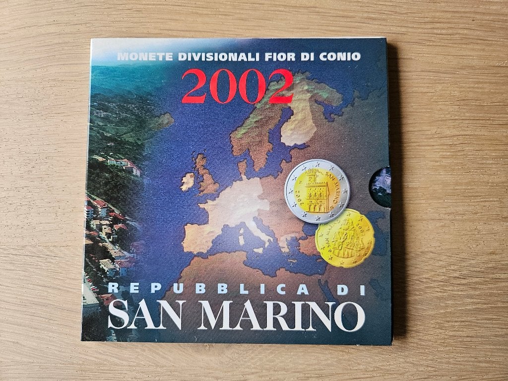 SAN MARINO 2002; BU euroset, Postzegels en Munten, Ophalen of Verzenden, San Marino, Overige waardes, Setje