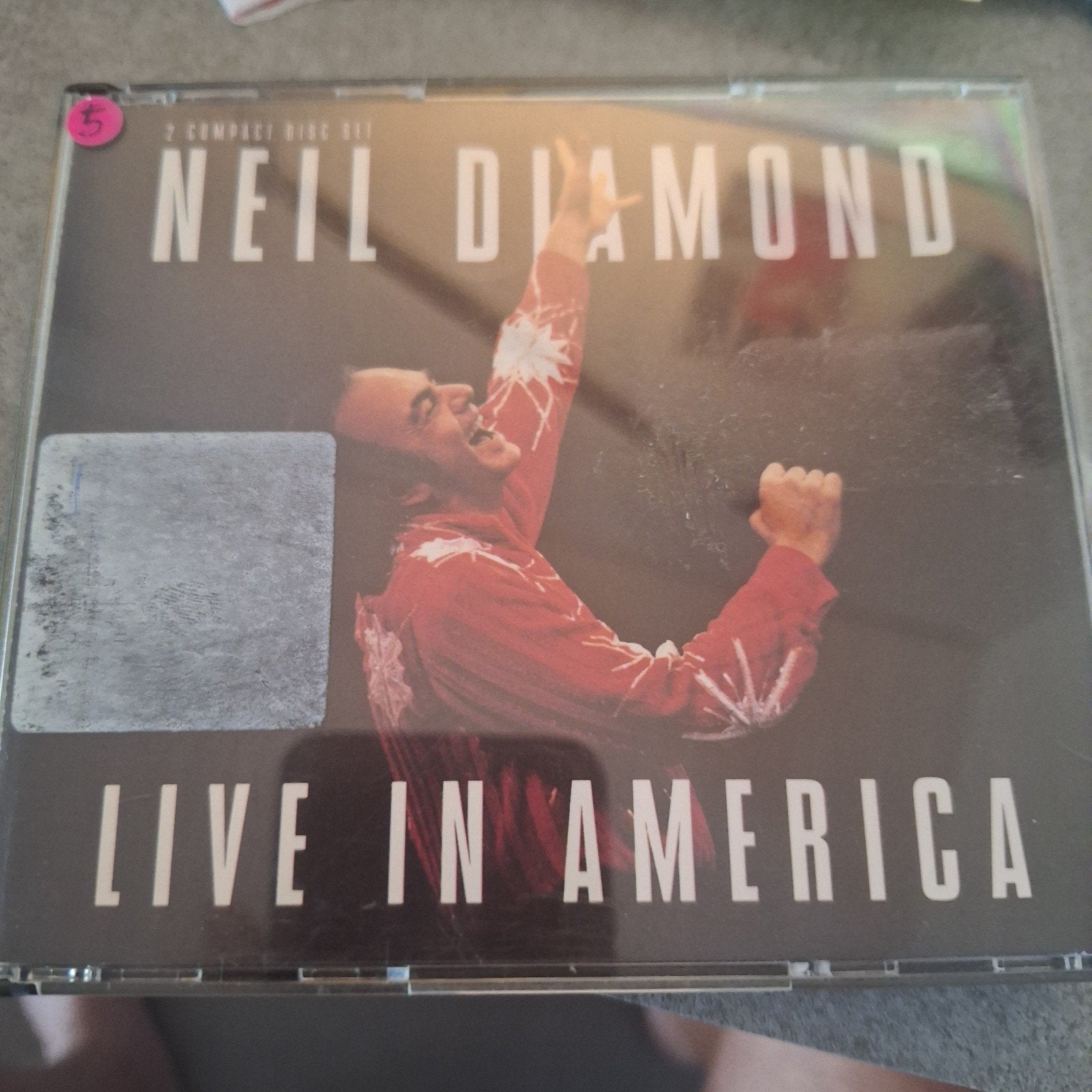 Neil Diamond - Live In America (2CD), Ophalen of Verzenden, Gebruikt, Live-album, Inclusief doosje