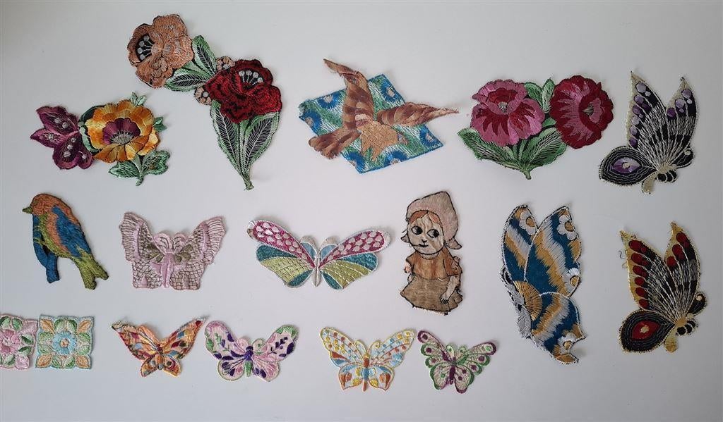 Turmac zijdjes, bloemen, vlinders en meer., Ophalen of Verzenden