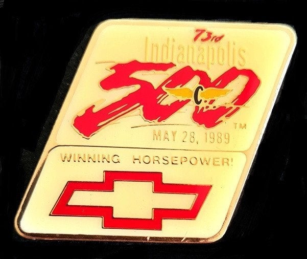 Chevrolet Indianapolis 73rd 1989 pin, Verzenden, Nieuw, Transport, Speldje of Pin