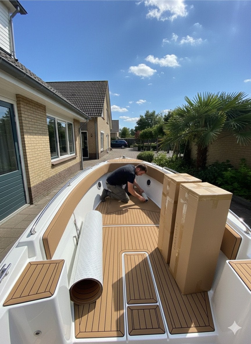 Marine teak foam | EVA foam | 3M | bootvloer | teak vloer, Ophalen of Verzenden, Zo goed als nieuw