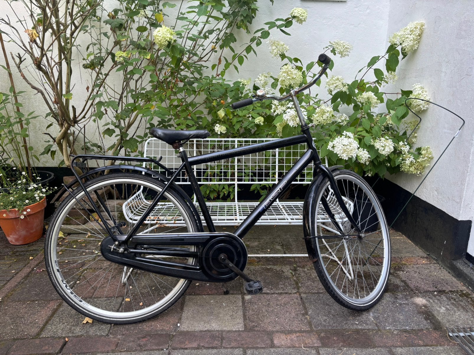BSP stadsfiets *opgeknapt*, Ophalen, Gebruikt, Terugtraprem