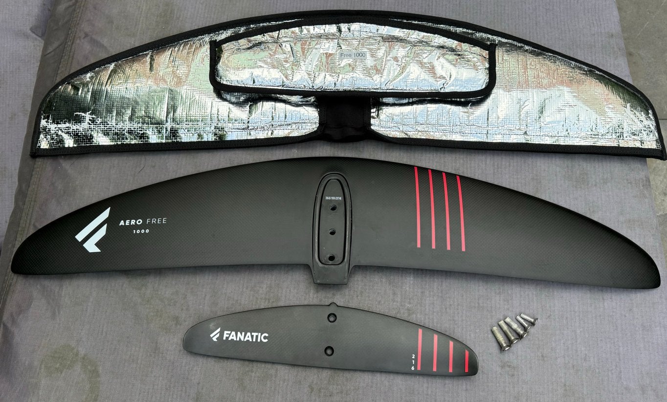 Fanatic Duotone Aero Free 1000 Wing Set (voor + achter), Ophalen, Zo goed als nieuw, Wingsurf-hydrofoil