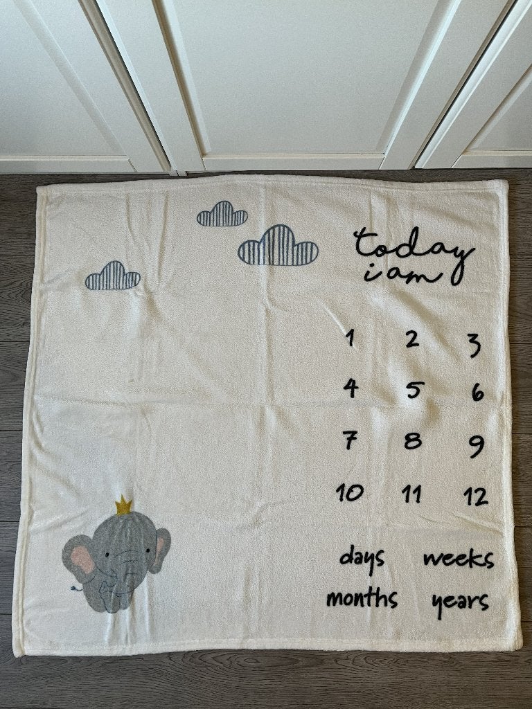 Baby milestone / mijlpaal deken 100x100 cm, Kinderen en Baby's, Dekens, Slaapzakjes en Inbakerproducten, Ophalen of Verzenden