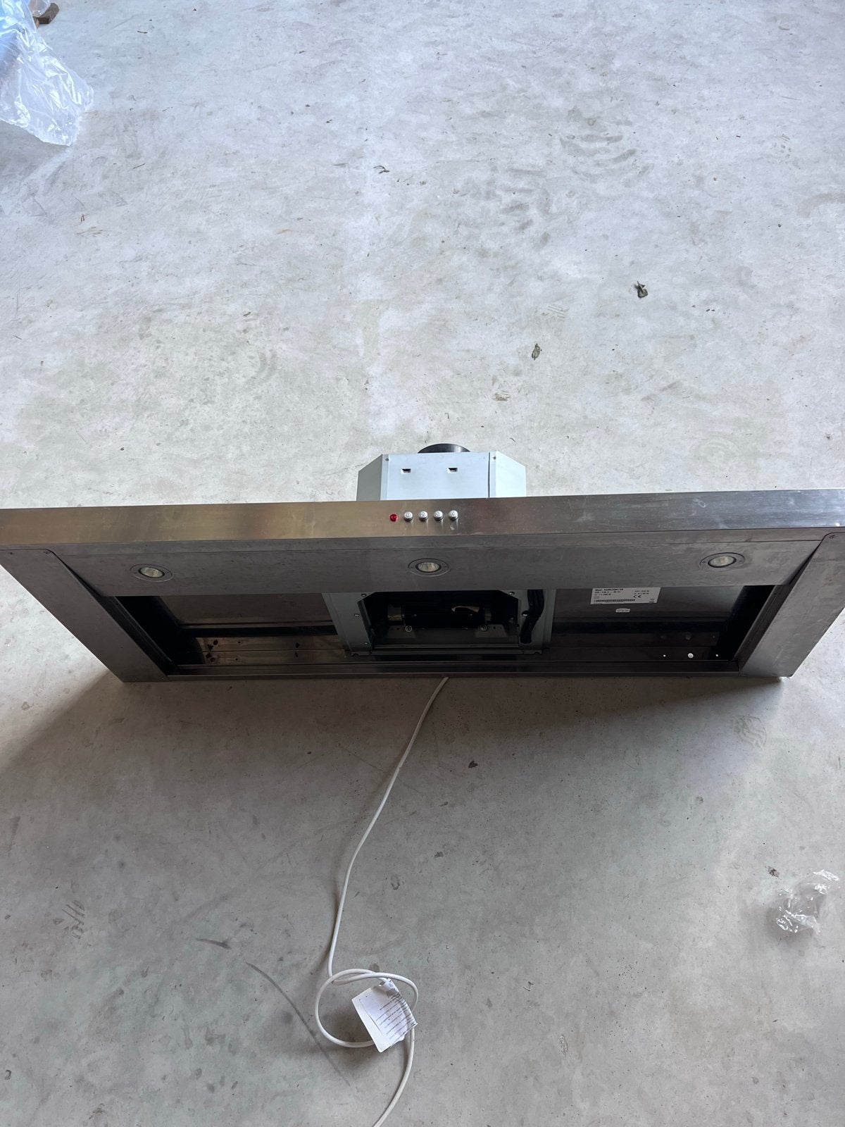Exactum Horizon 120 afzuigkap- RVS, Ophalen, Gebruikt, Inbouw, Vlakschermkap