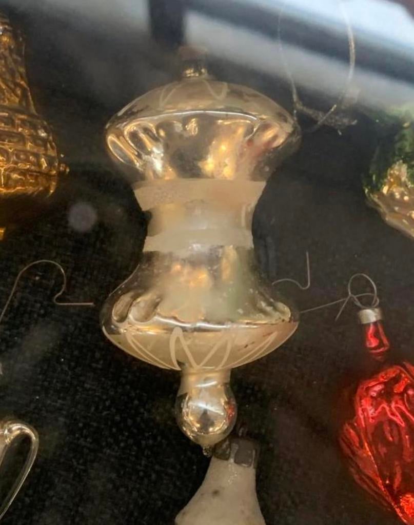 Kerstbal vintage oude appel klokhuis Antieke kerstbal, Diversen, Kerst, Ophalen of Verzenden