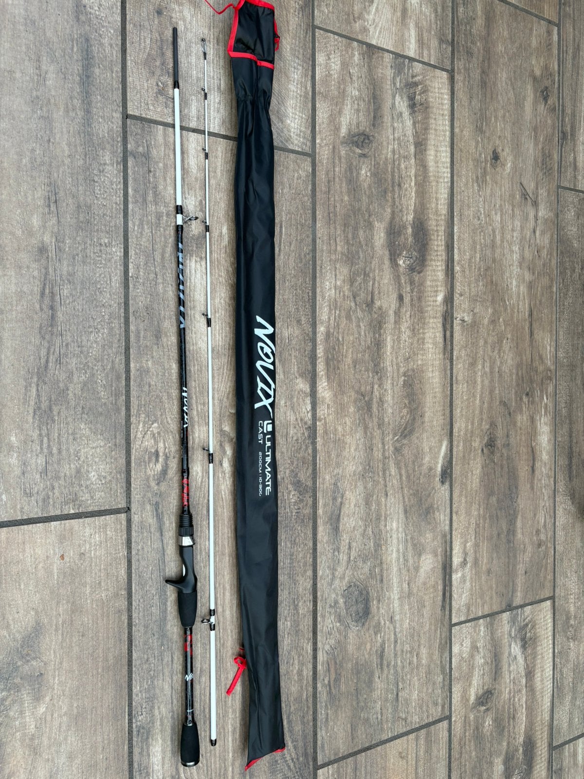 Ultimate novix baitcasthengel, Ophalen, Zo goed als nieuw, Vaste hengel