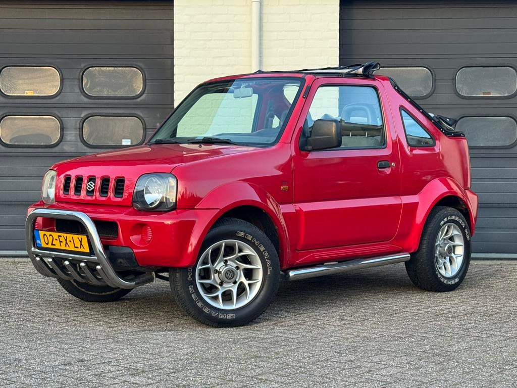VERKOCHT!!! Suzuki Jimny 1.3 Cabrio 4WD PUSHBAR LM VELGEN, Stof, 40 €/maand, 4 cilinders, 4 stoelen