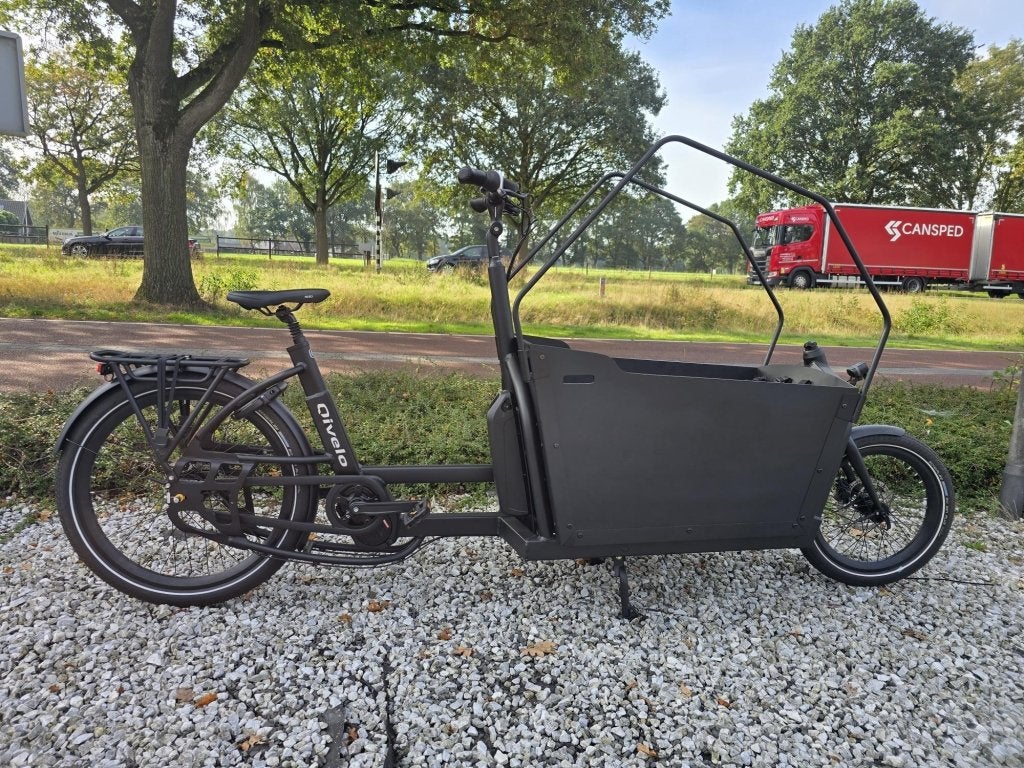 Qivelo Ananda Twowheel Elektrische bakfiets demomodel ZGAN, Fietsoptimaal.nl, Zo goed als nieuw, Info@fietsoptimaal.nl, Fietsoptimaal.nl